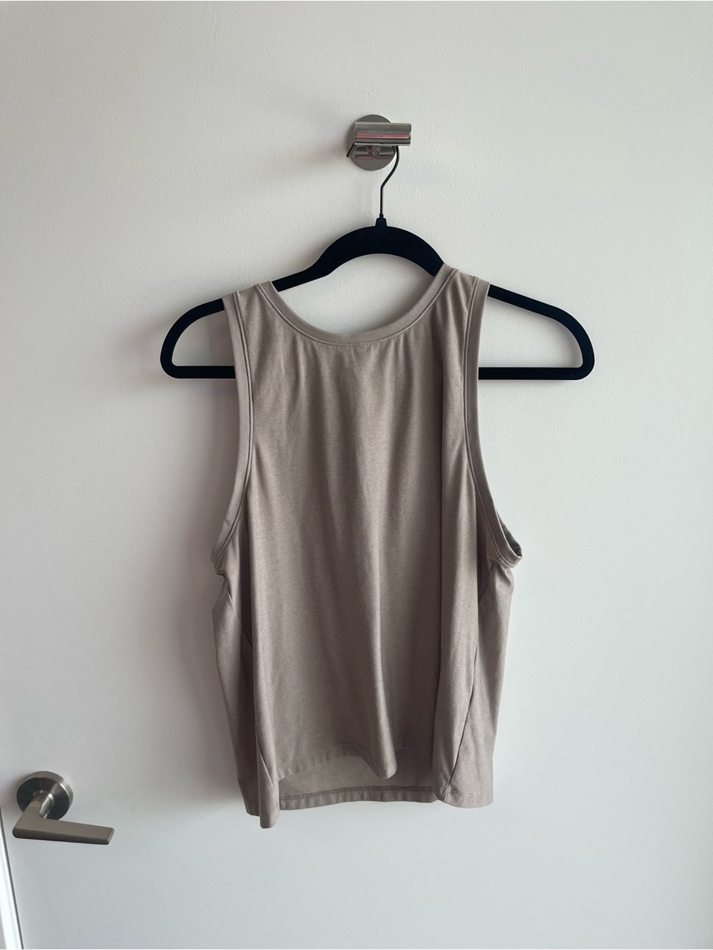 Beyond Yoga Racerback Women's Tank Top in Taupe